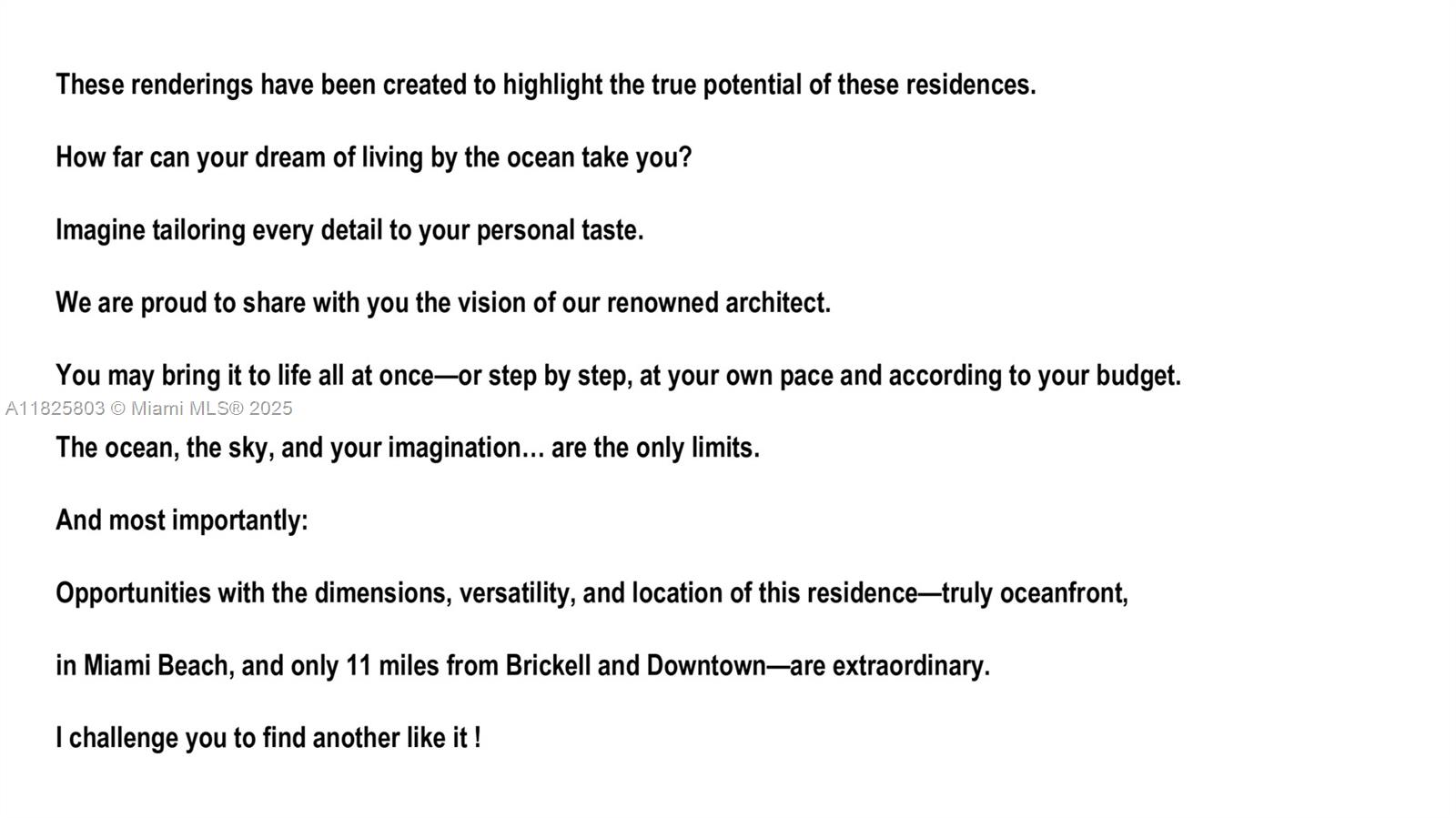 6039 Collins Ave #1625,Miami Beach, FL 33140