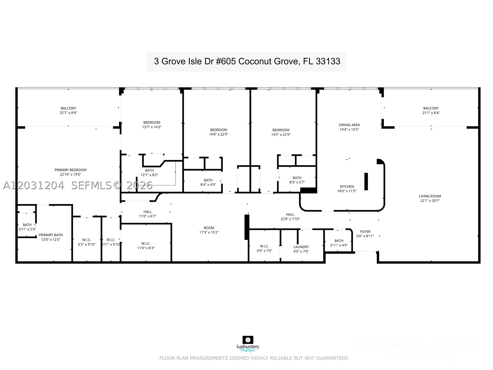 3 Grove Isle Dr #C605 Miami, FL 33133