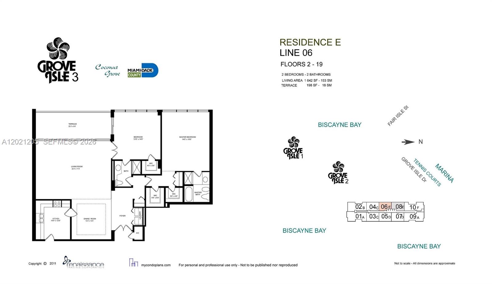 3 Grove Isle Dr #C1606 Coconut Grove, FL 33133