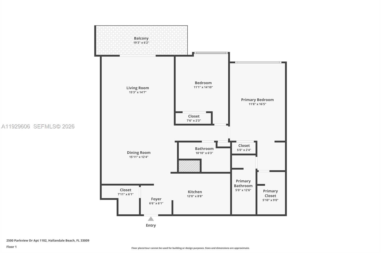 2500 Parkview Dr #2102 Hallandale Beach, FL 33009