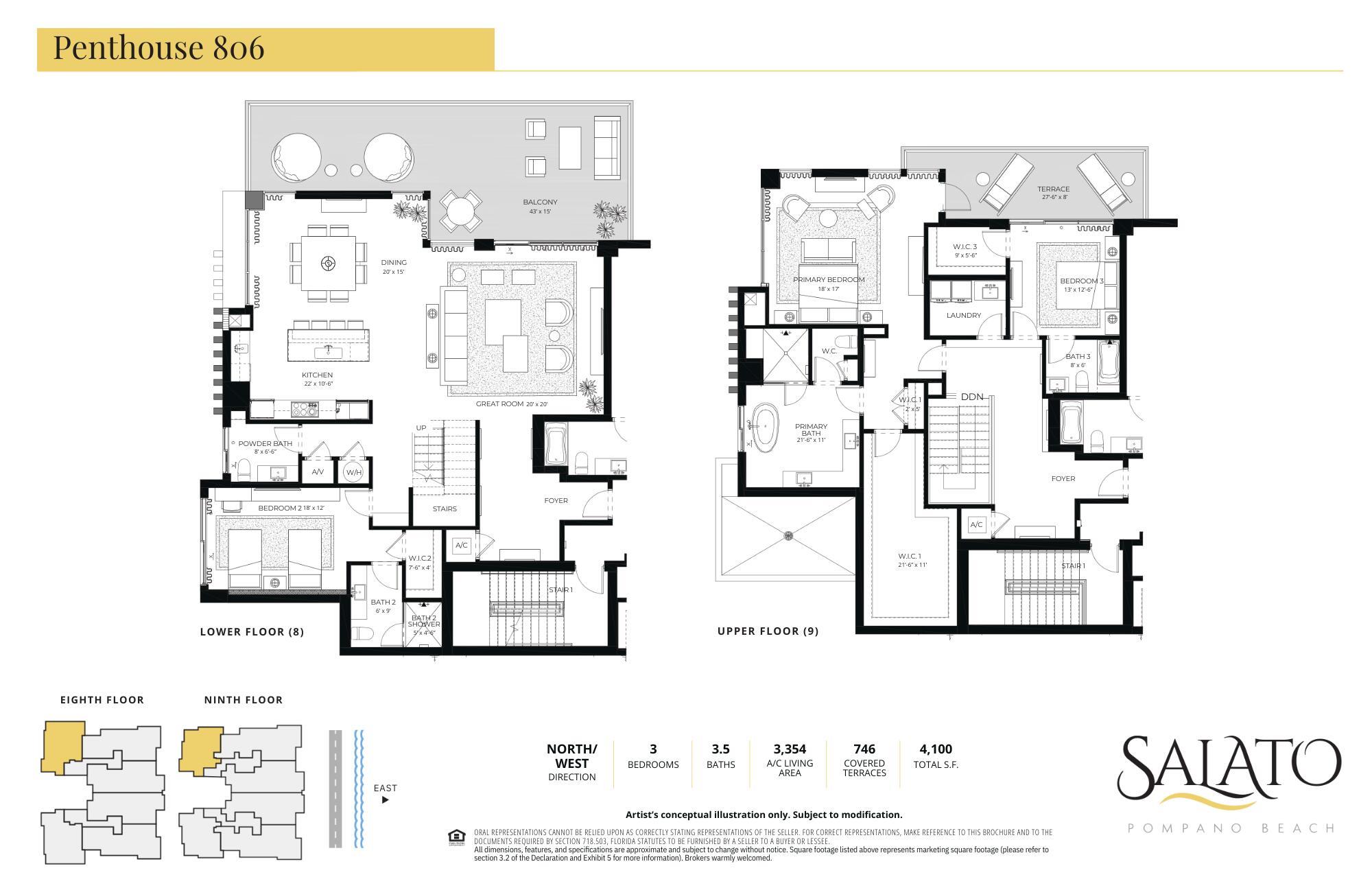 305 Briny Ave #Ph 806 Pompano Beach, FL 33062