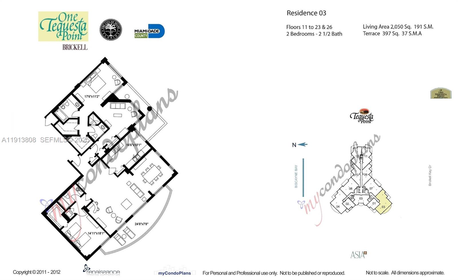 888 Brickell Key Dr #1903 Miami, FL 33131