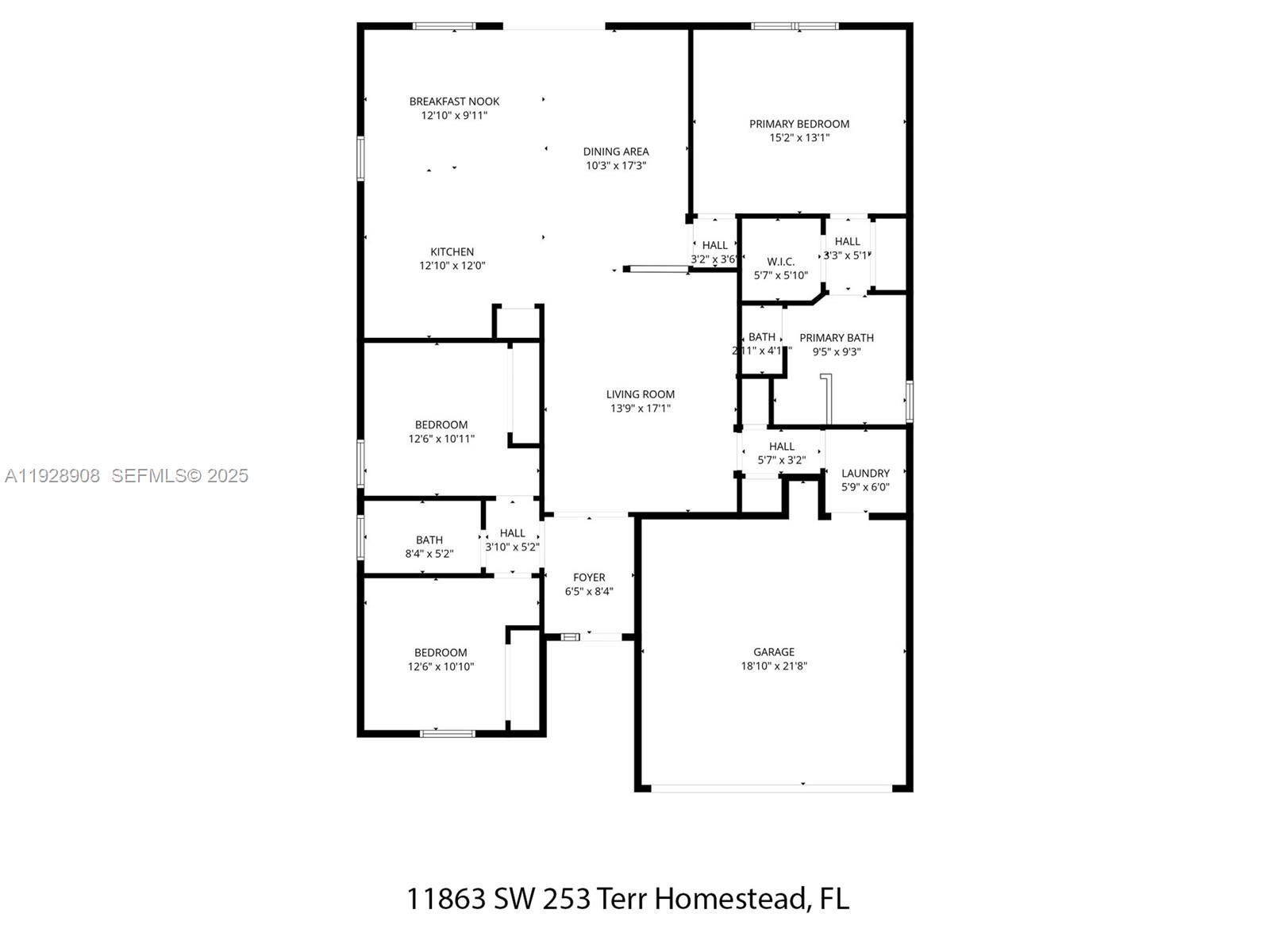 11863 SW 253rd Ter Homestead, FL 33032