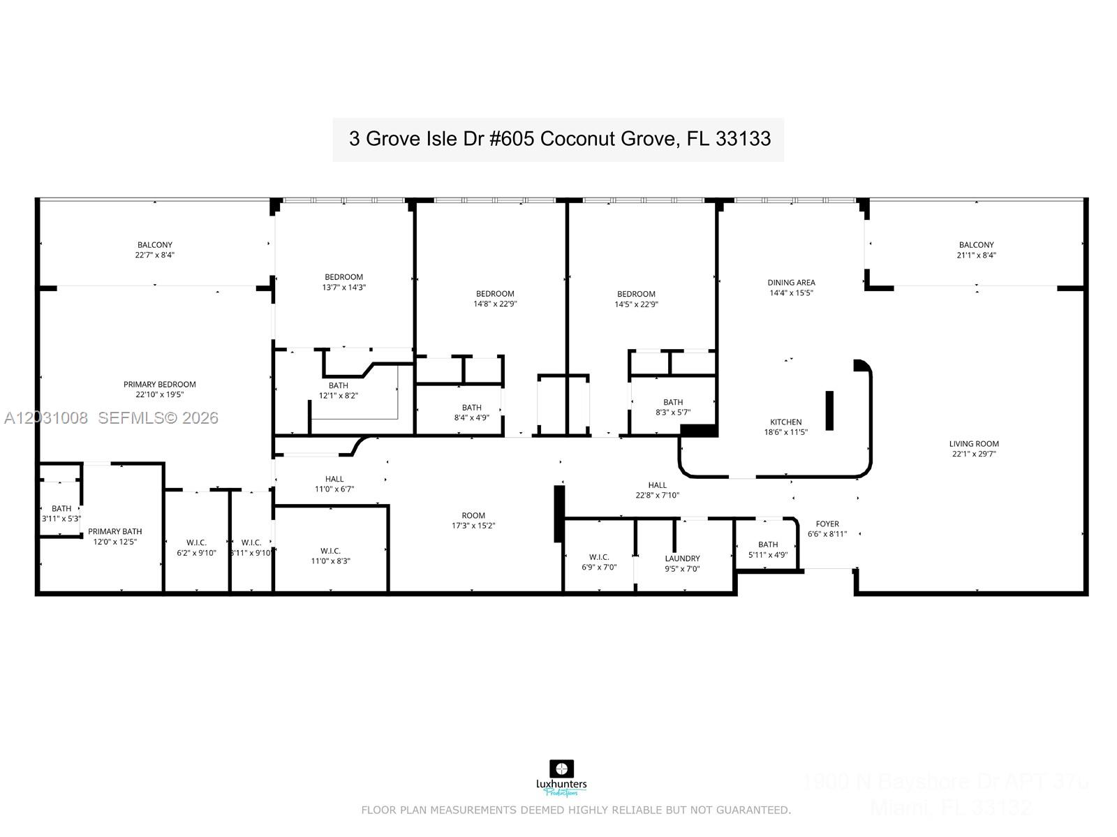 3 Grove Isle #C605 Miami, FL 33133