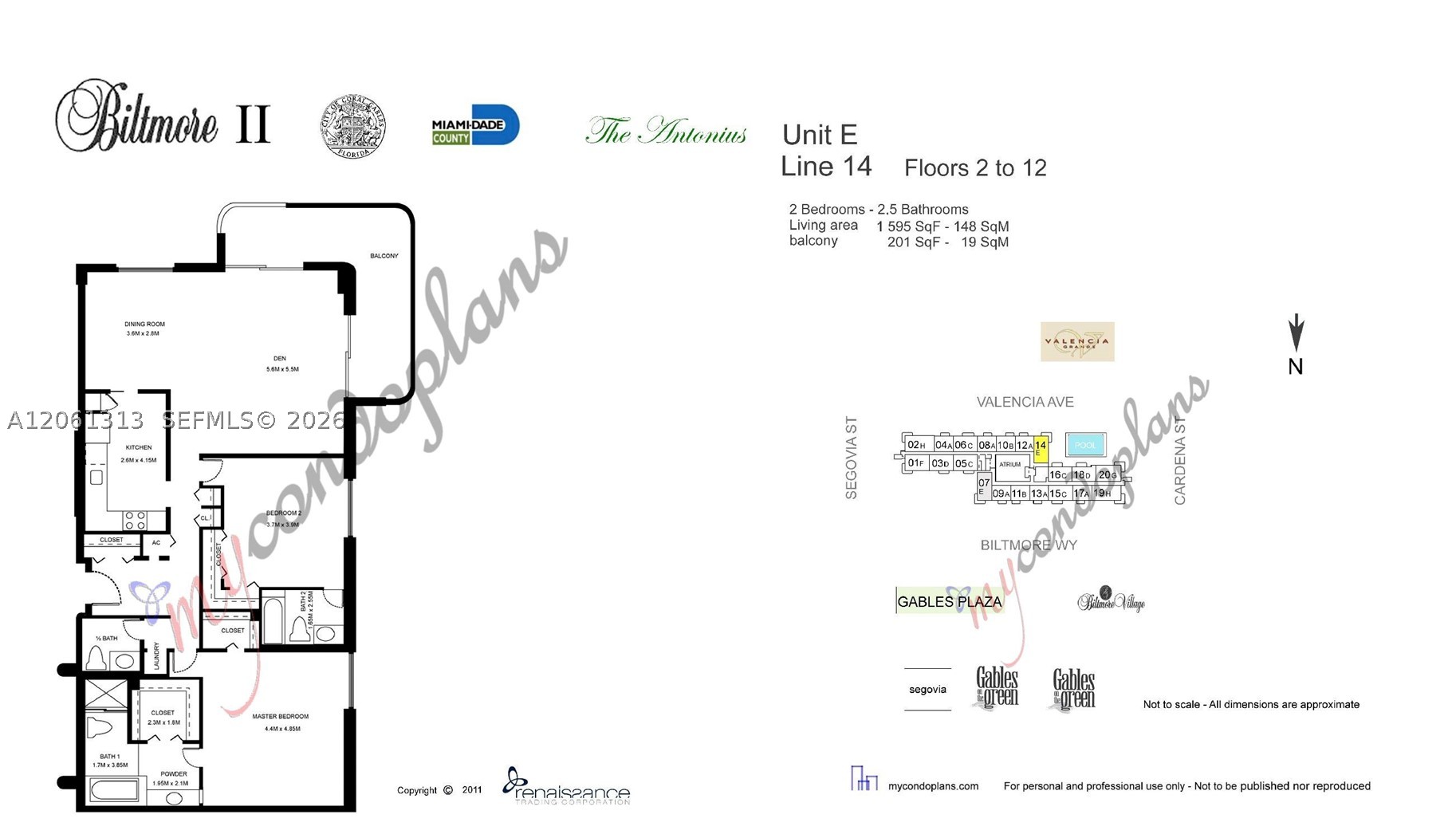 600 Biltmore Way #1014 Coral Gables, FL 33134