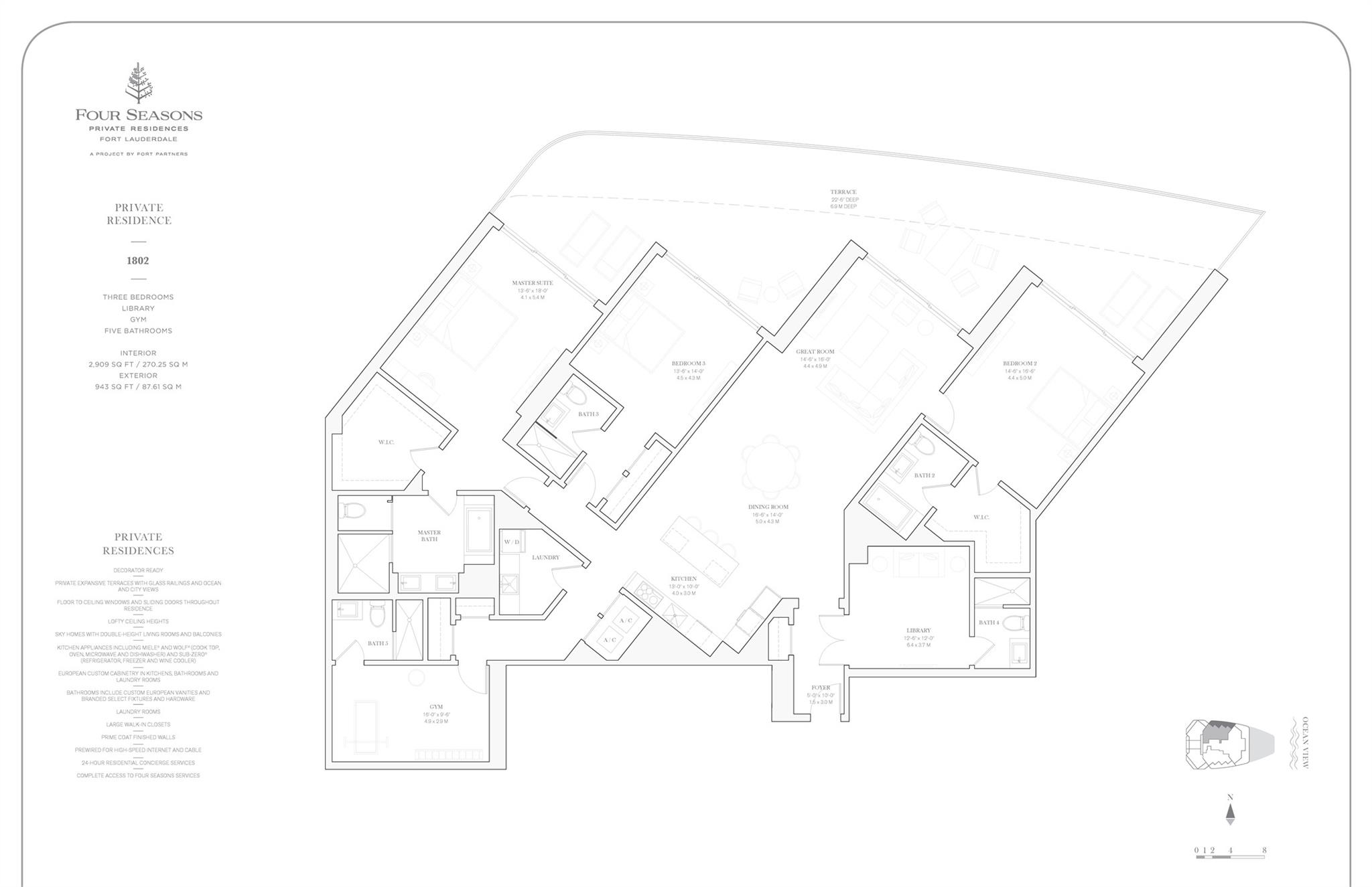 525 N Fort Lauderdale Bch Blvd #1802 Fort Lauderdale, FL 33304