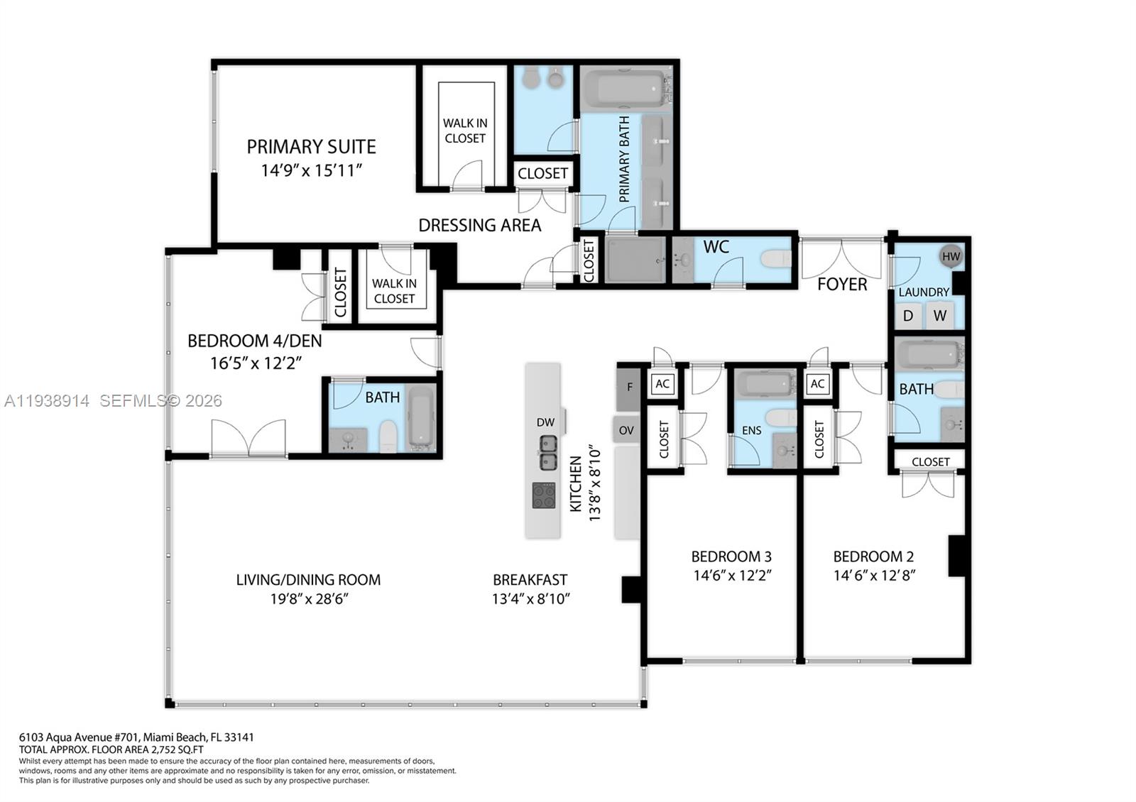 6103 Aqua Ave #701 Miami Beach, FL 33141