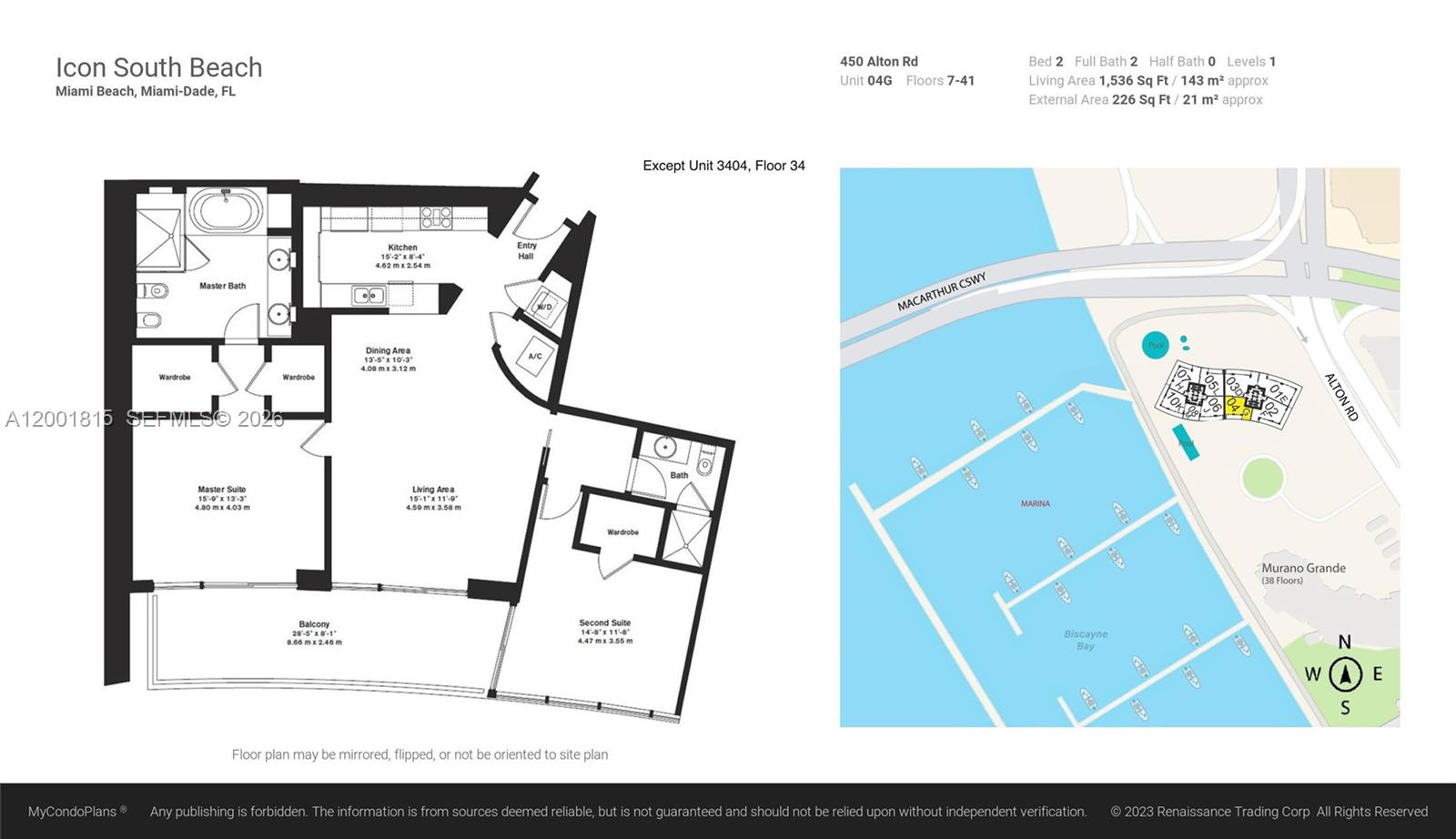 450 Alton Rd #2704 Miami Beach, FL 33139