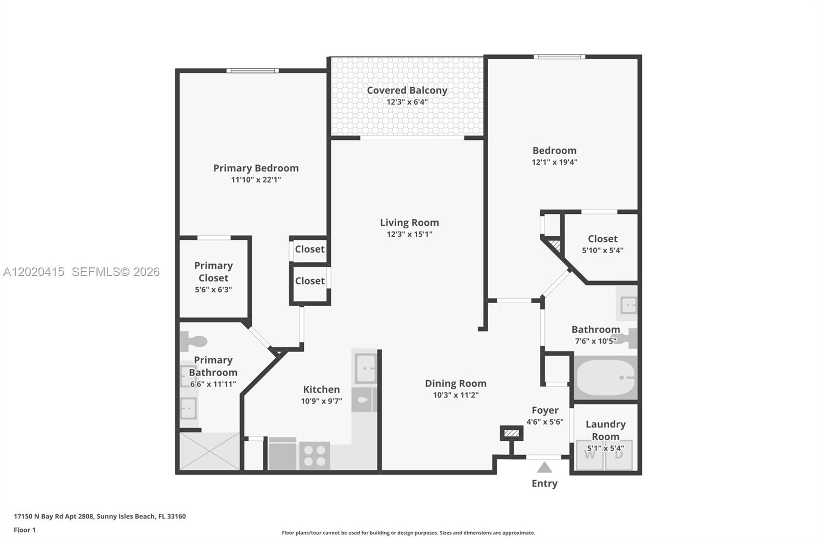 17150 N Bay Rd #2808 Sunny Isles Beach, FL 33160