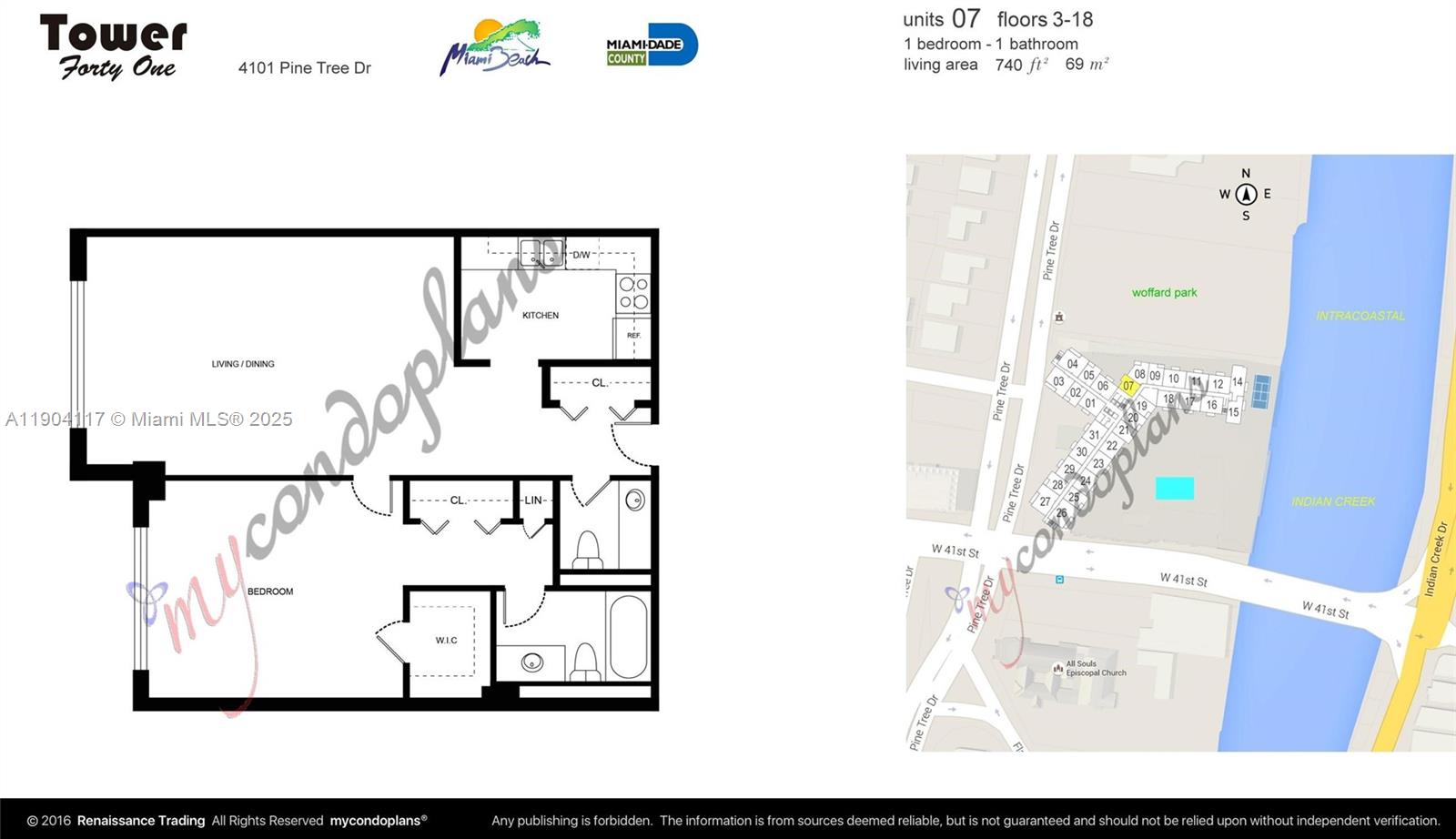 4101 Pine Tree Dr #707 Miami Beach, FL 33140