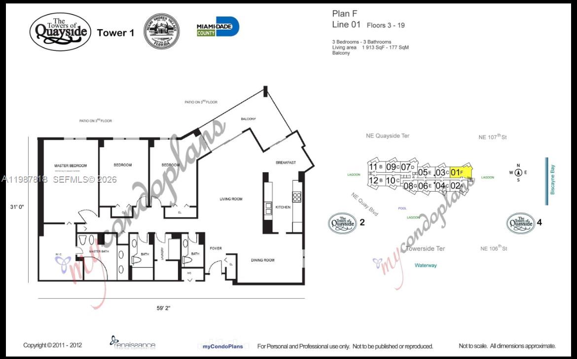 1000 Quayside Ter #1101 Miami, FL 33138