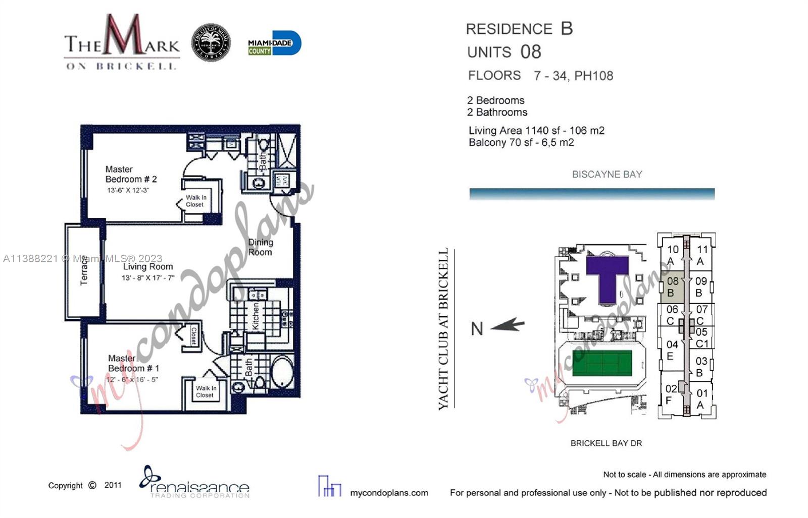 1155 Brickell Bay Dr #1808,Miami, FL 33131