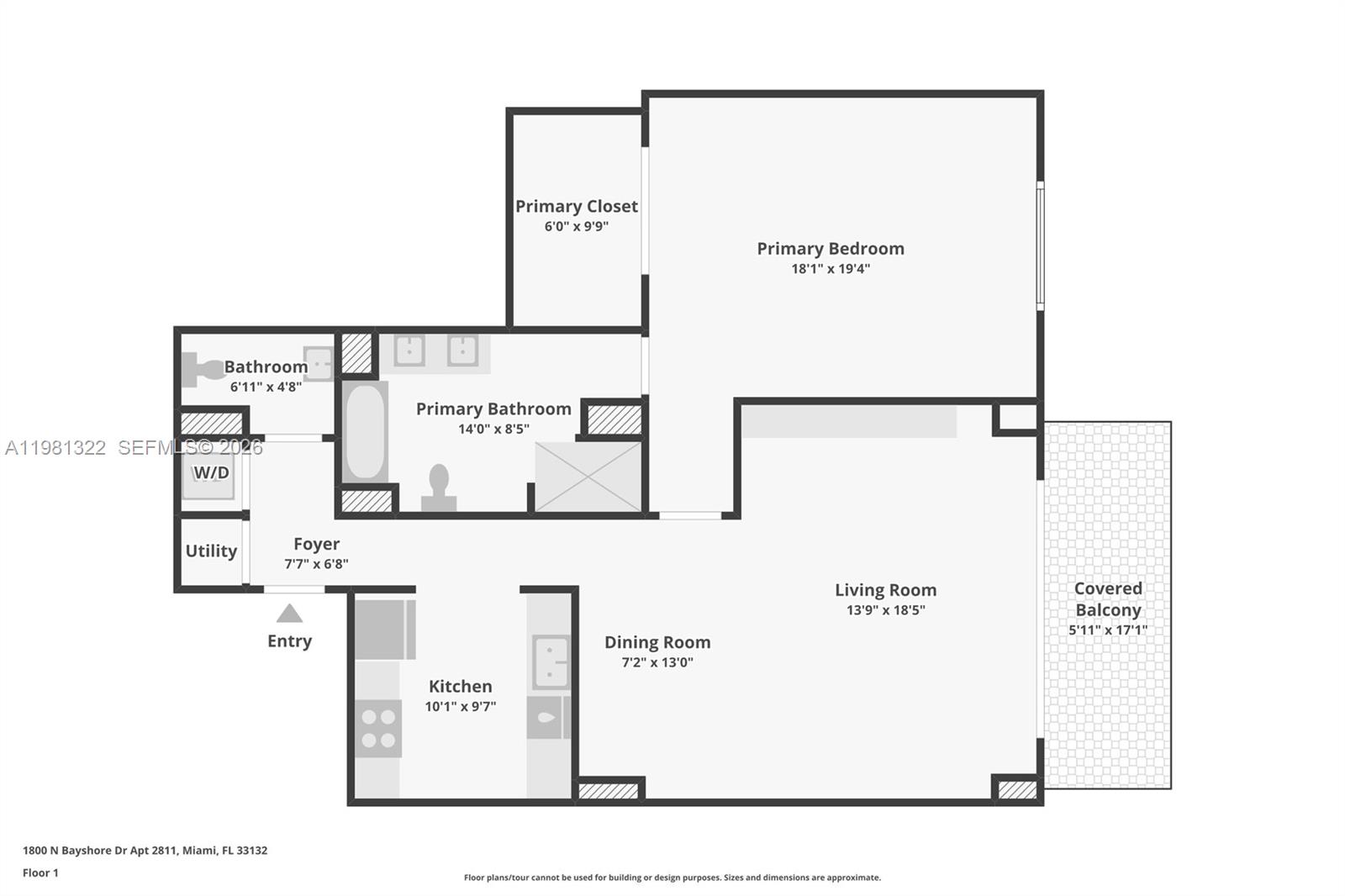 1800 N Bayshore Dr #2811 Miami, FL 33132