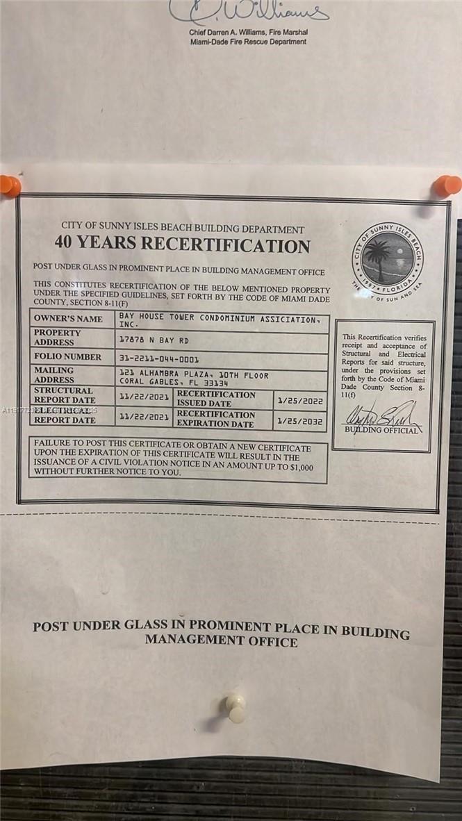 17878 N Bay Rd #507 Sunny Isles Beach, FL 33160