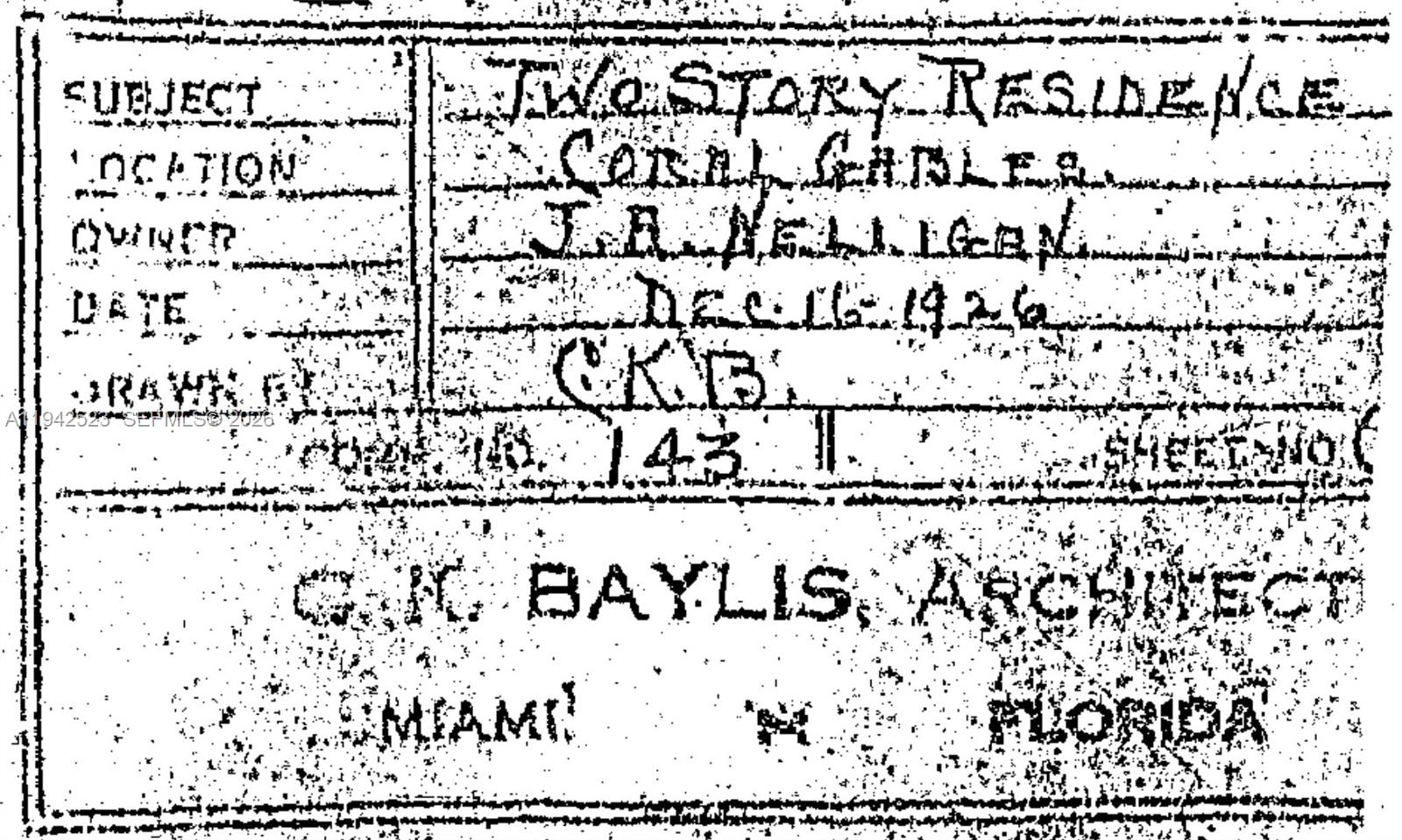 1229 Sorolla Ave Coral Gables, FL 33134