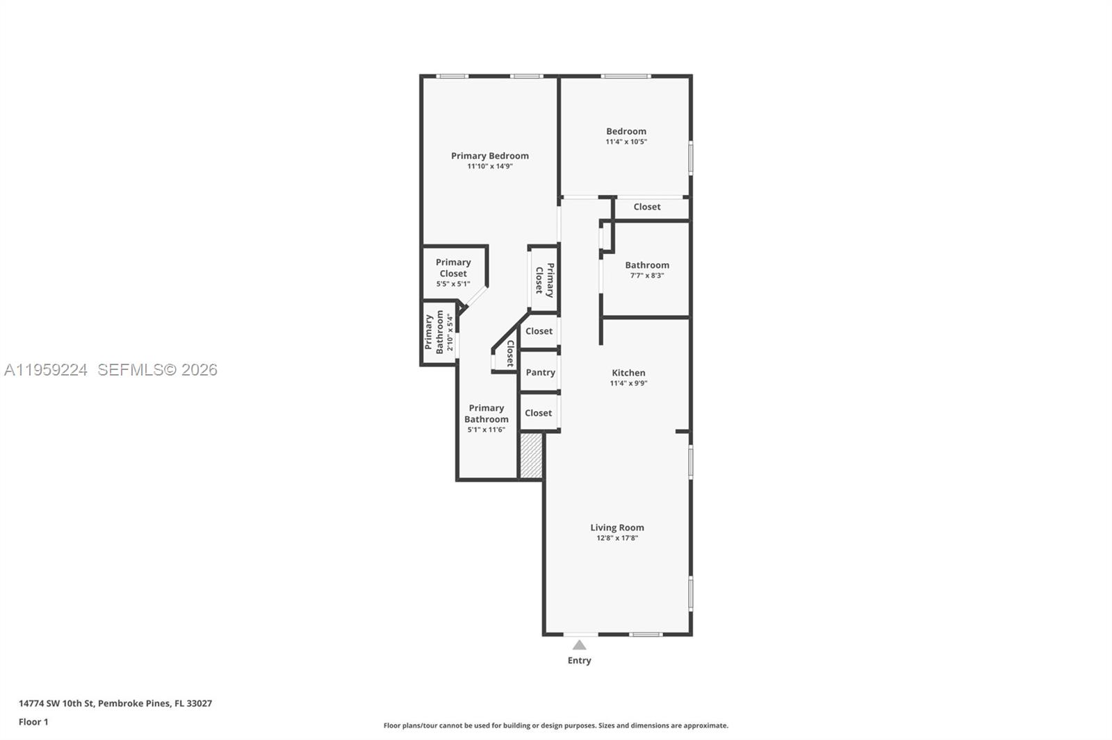 14774 SW 10th St #10502 Pembroke Pines, FL 33027