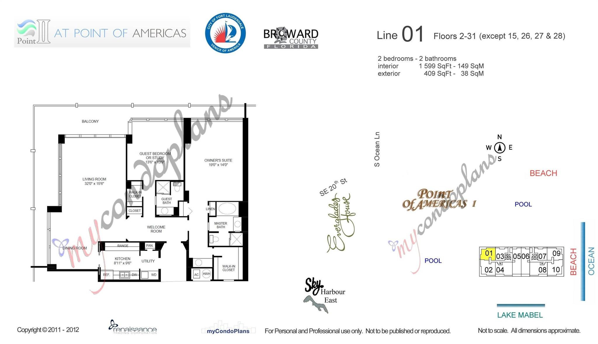 2200 S Ocean #1001 Fort Lauderdale, FL 33316