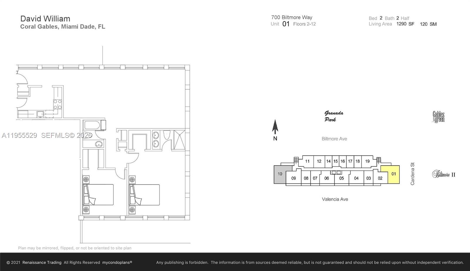 700 Biltmore Way #501 Coral Gables, FL 33134