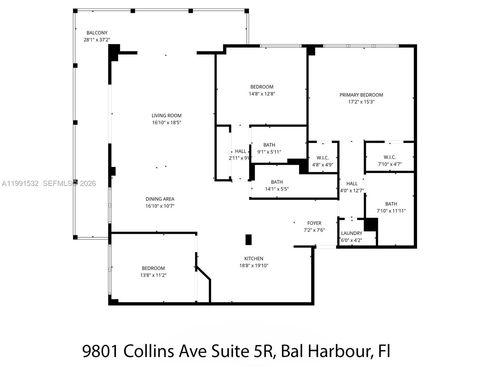 9801 Collins Ave #5R Bal Harbour, FL 33154