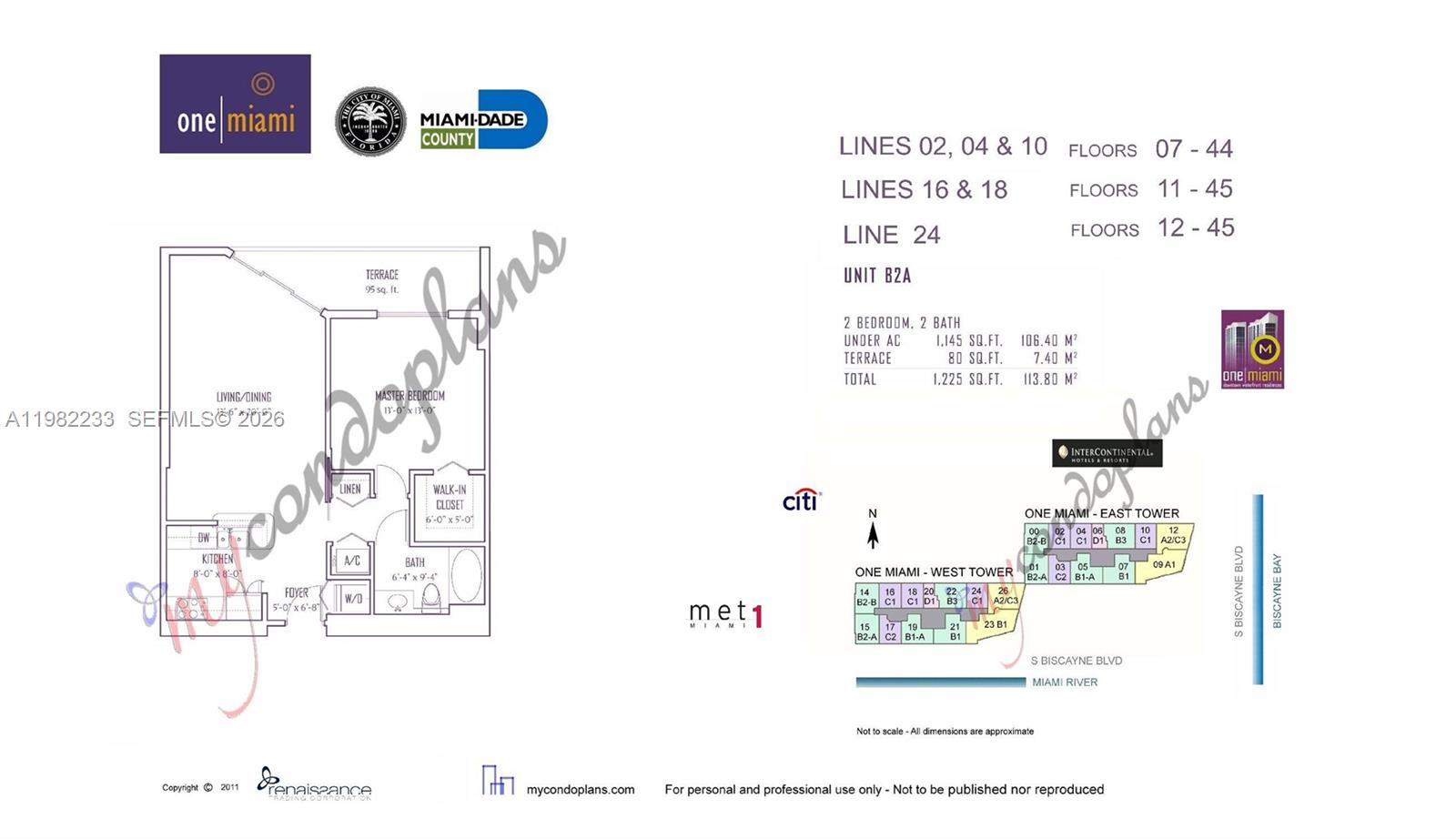 335 S Biscayne Blvd #2702 Miami, FL 33131