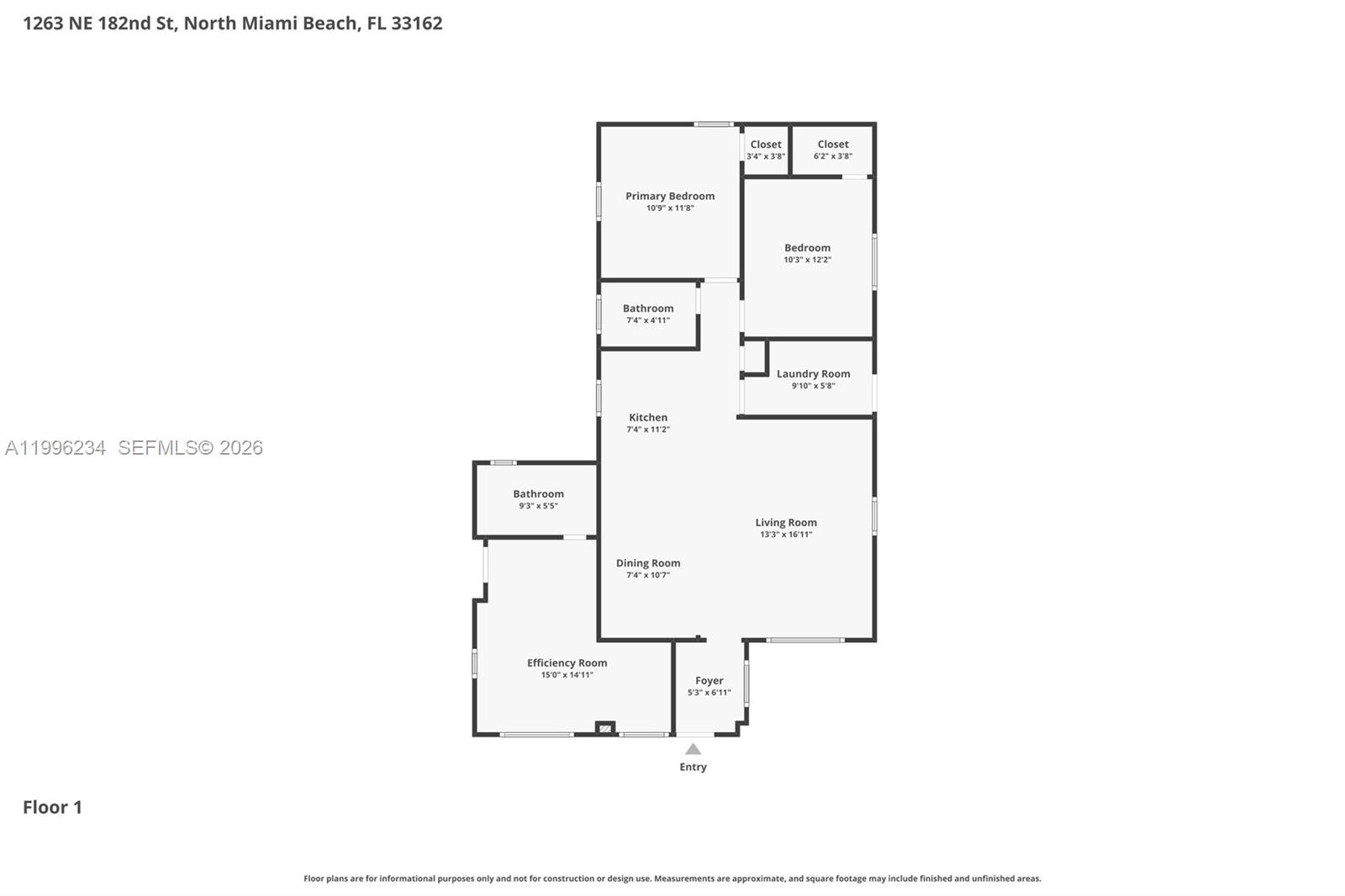 1263 NE 182nd St North Miami Beach, FL 33162