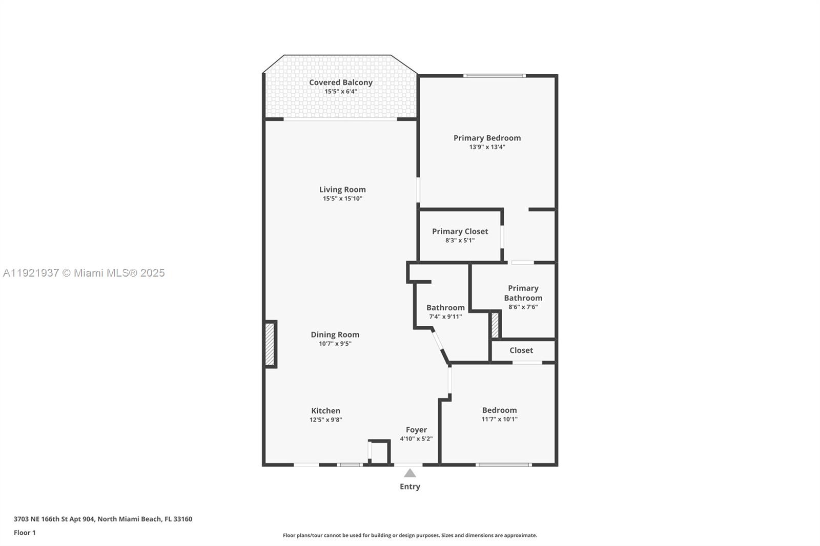 3703 NE 166th St #904 North Miami Beach, FL 33160