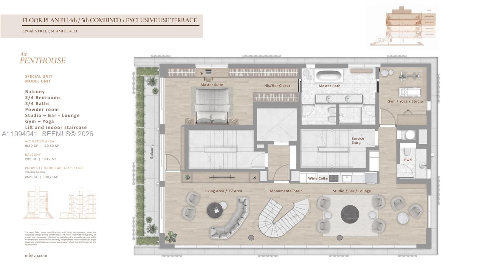 829 4th St #PH 4 & 5 Miami Beach, FL 33139