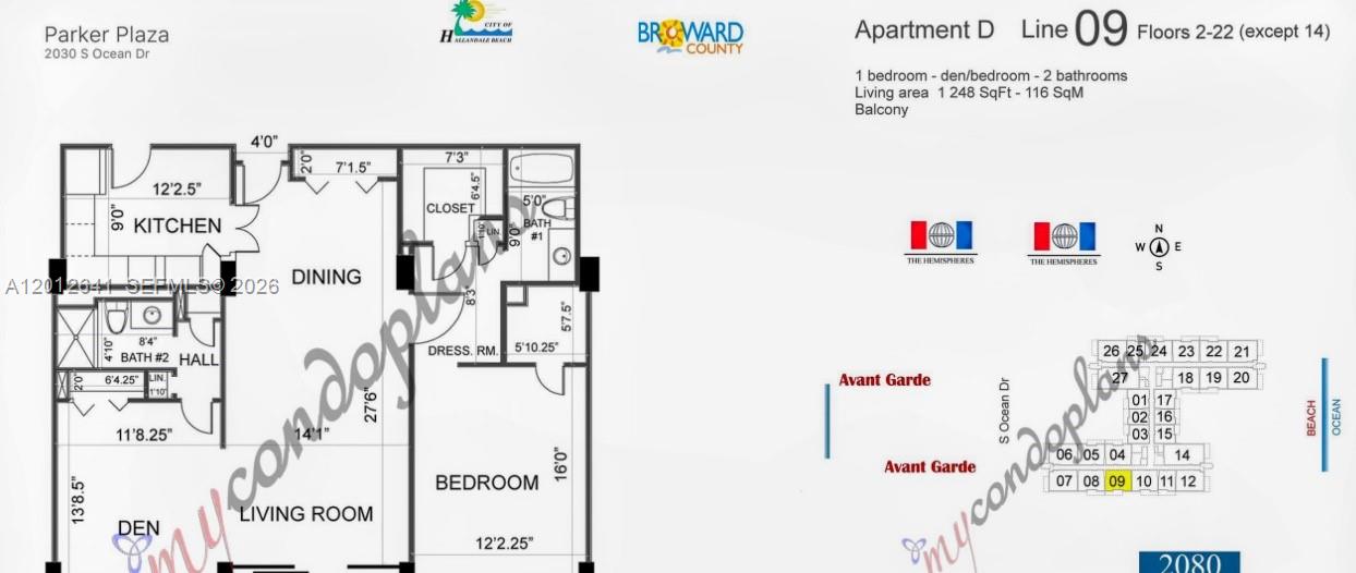 2030 S Ocean Dr #309 Hallandale Beach, FL 33009