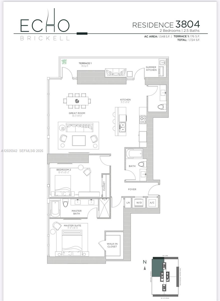 1451 Brickell Ave #3804 Miami, FL 33131