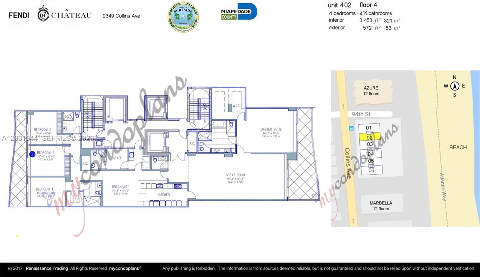 9349 Collins Ave #203 Surfside, FL 33154