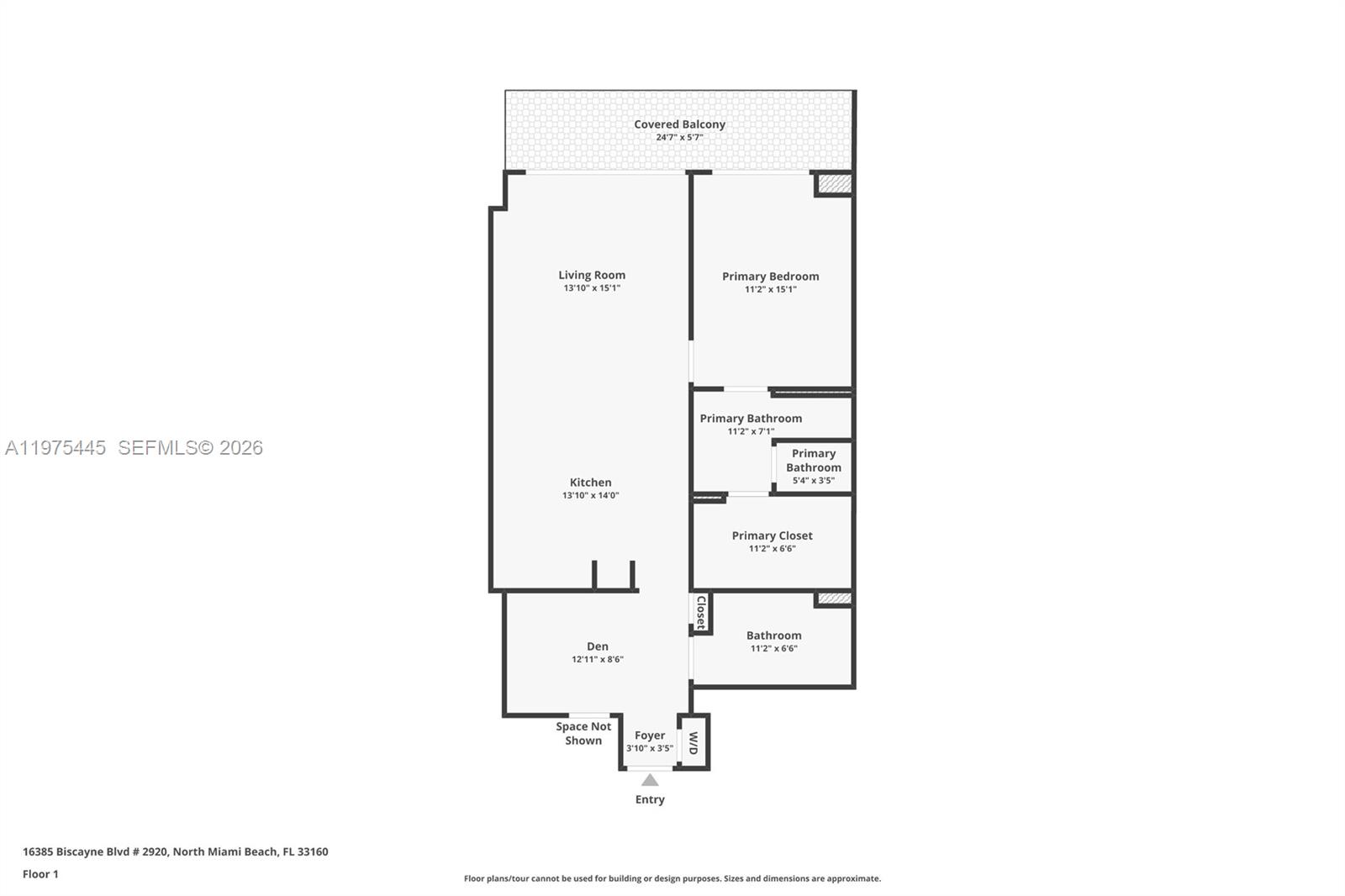 16385 Biscayne Blvd #2920 North Miami Beach, FL 33160