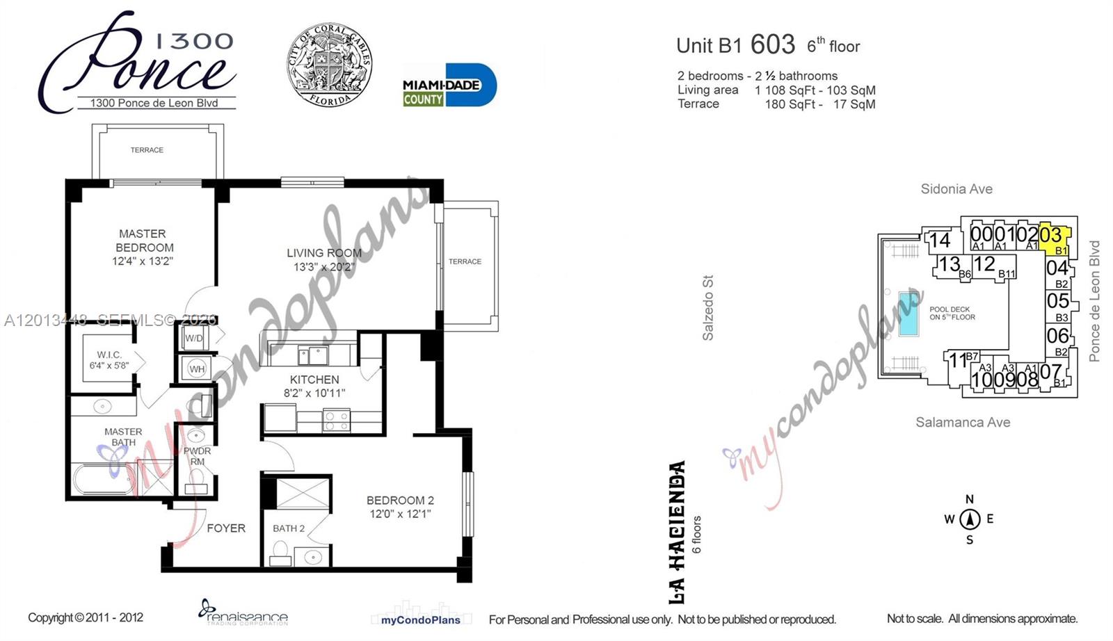 1300 Ponce De Leon Blvd #603 Coral Gables, FL 33134