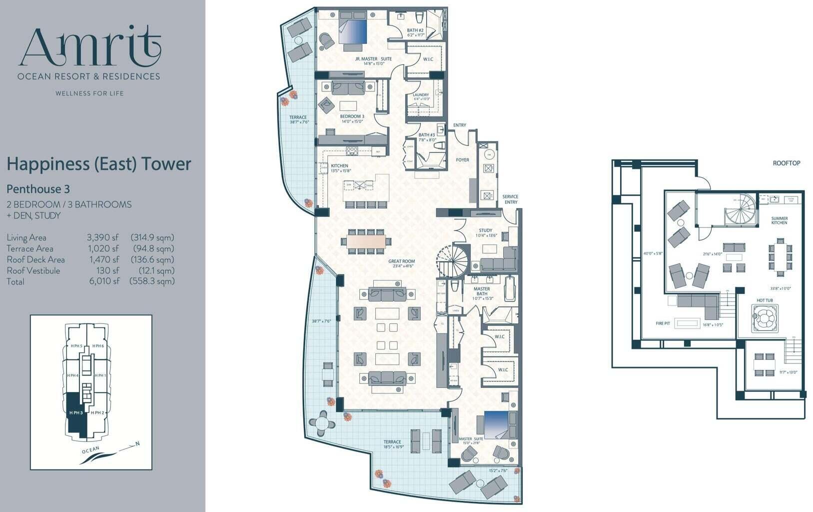 3100 N Ocean #H-PH3 Riviera Beach, FL 33404