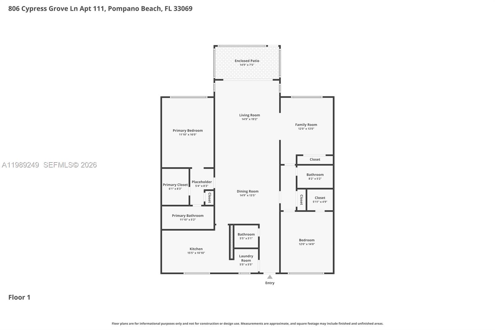 806 Cypress Grv Ln #111 Pompano Beach, FL 33069