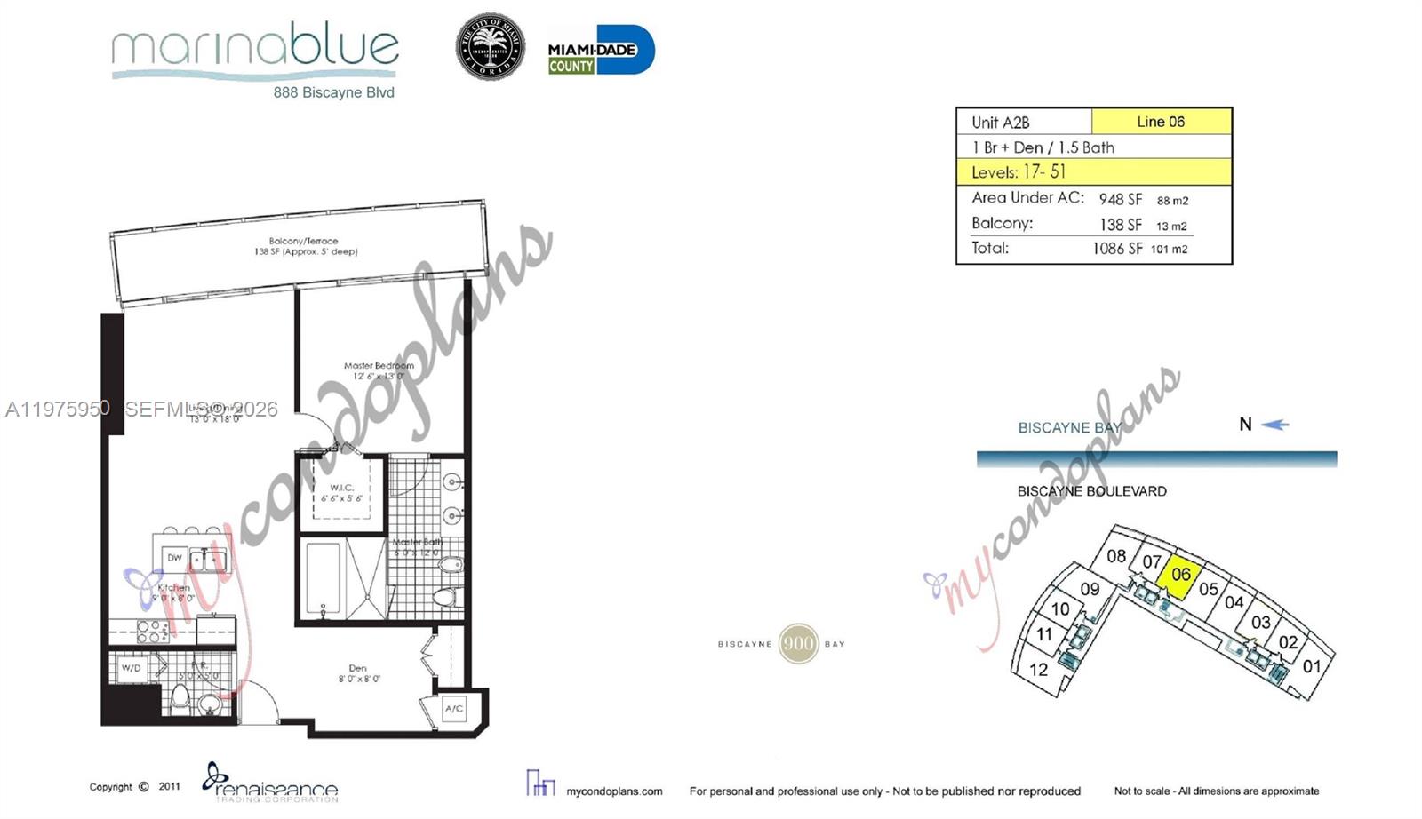 888 Biscayne Blvd #4806 Miami, FL 33132