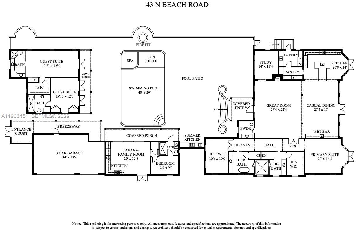 43 N Beach Rd Jupiter Island, FL 33455
