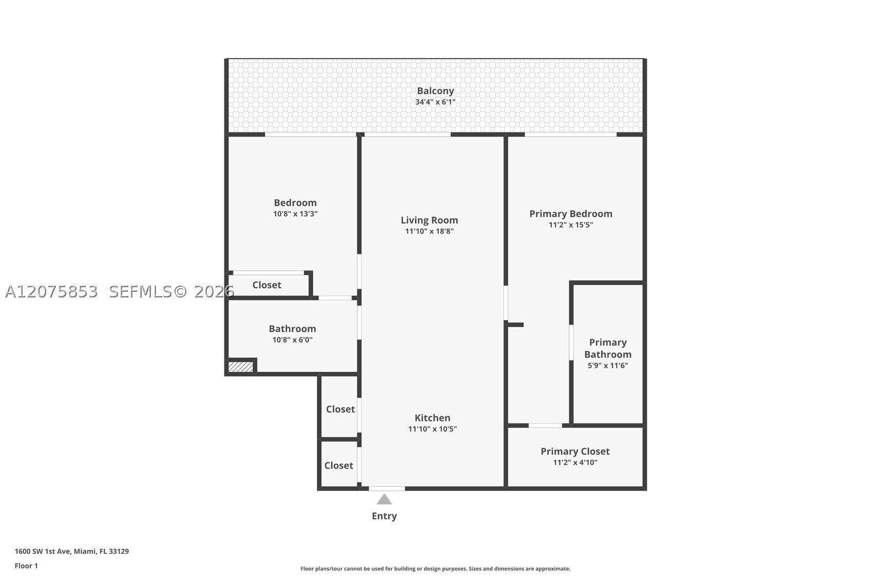 1600 SW 1st Ave #1103 Miami, FL 33129