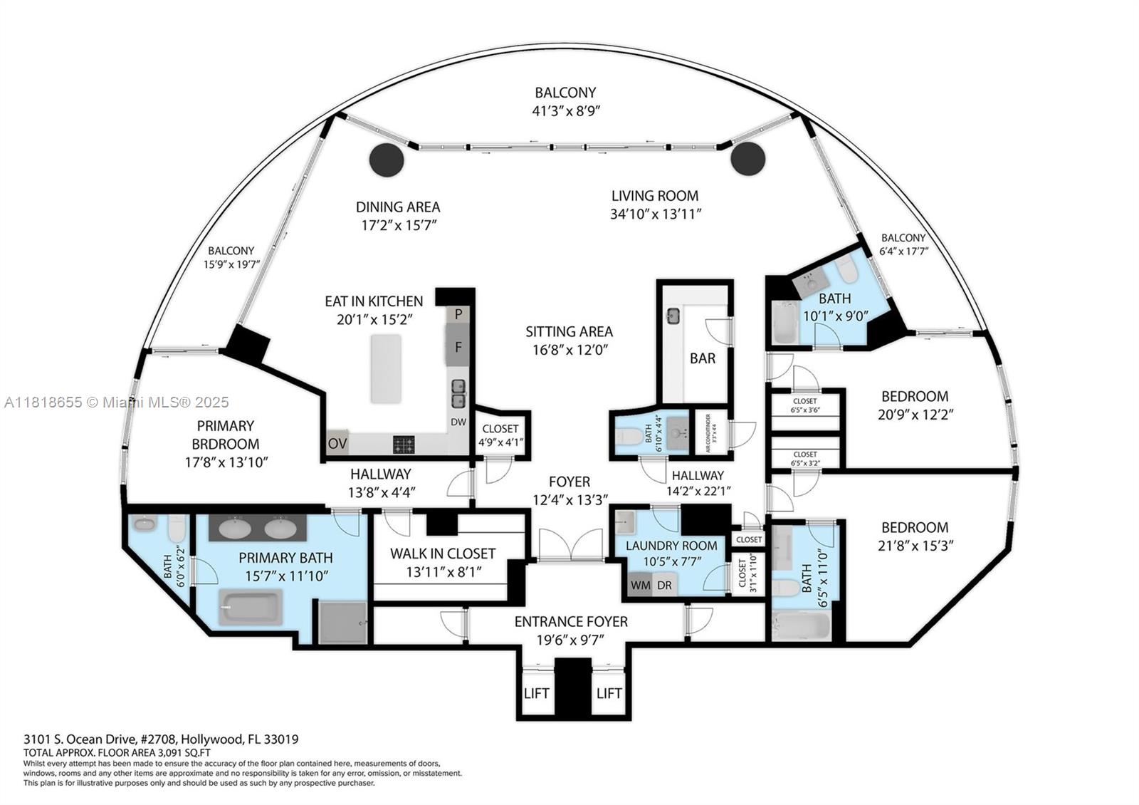 3101 S Ocean Dr #2708 Hollywood, FL 33019