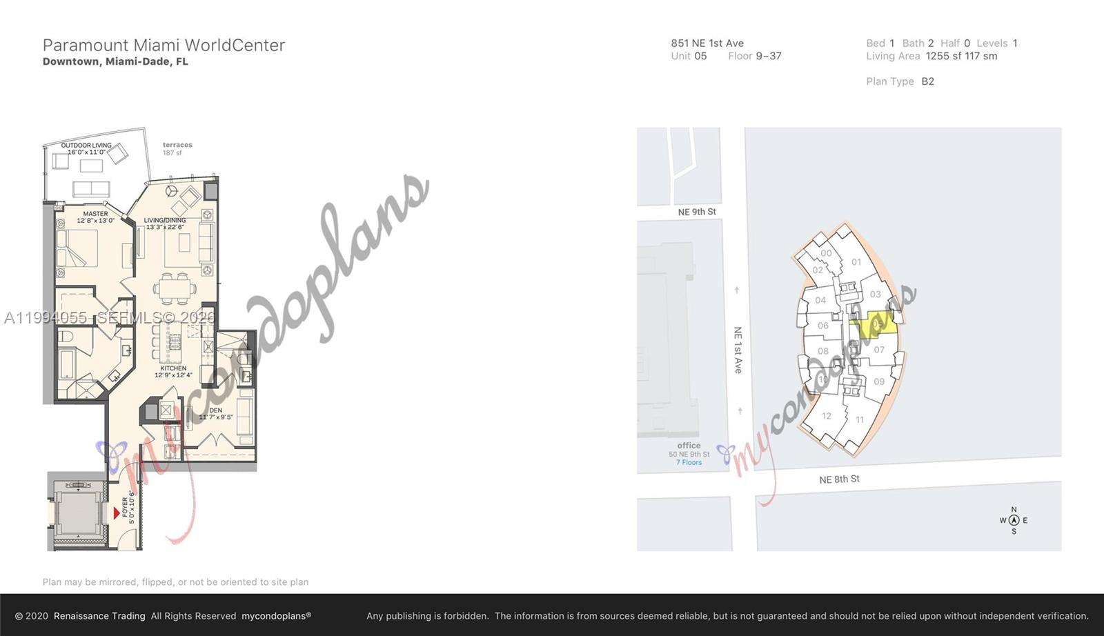 851 NE 1st Ave #1205 Miami, FL 33132