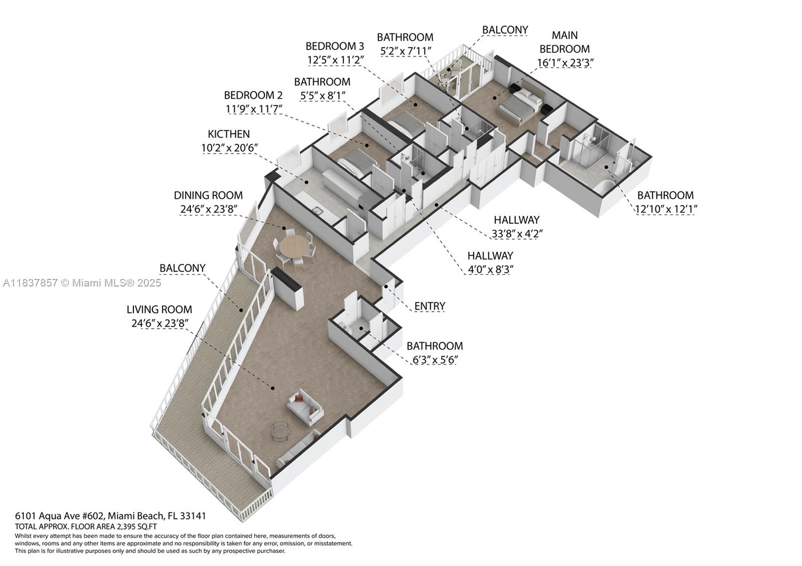 6101 Aqua Ave #602 Miami Beach, FL 33141 6101 Aqua Ave #602 Miami Beach, FL 33141