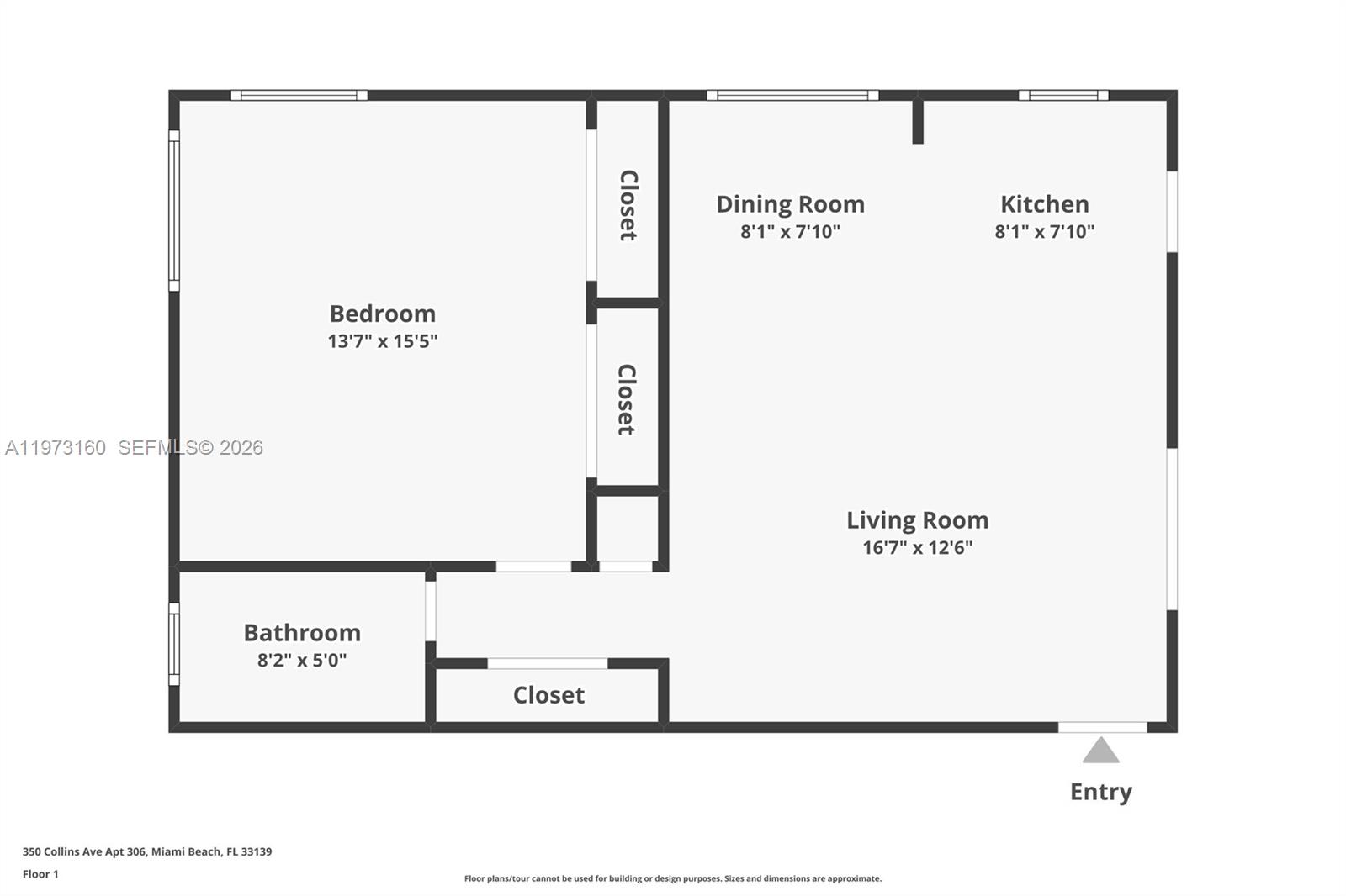 350 Collins Ave #306 Miami Beach, FL 33139