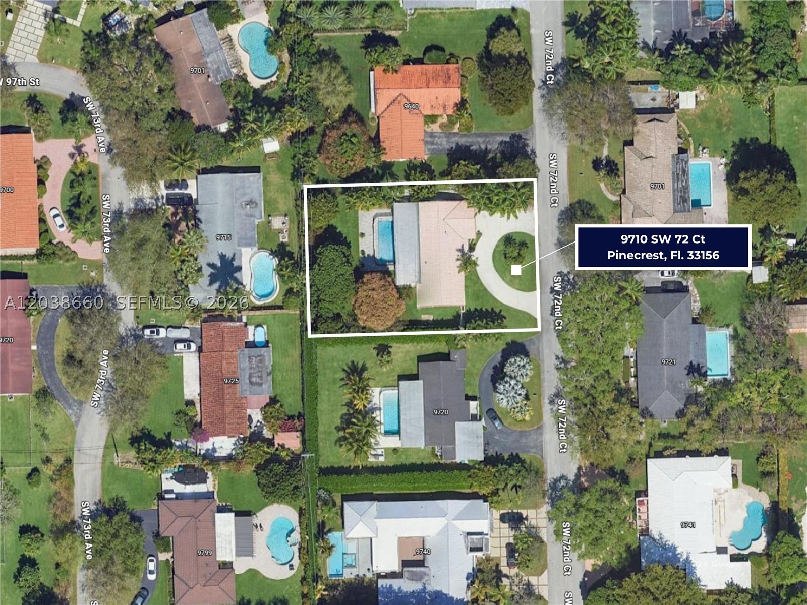 9710 SW 72nd Ct Pinecrest, FL 33156