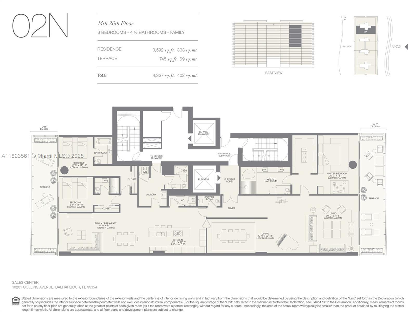 10203 Collins Ave #1502 Bal Harbour, FL 33154