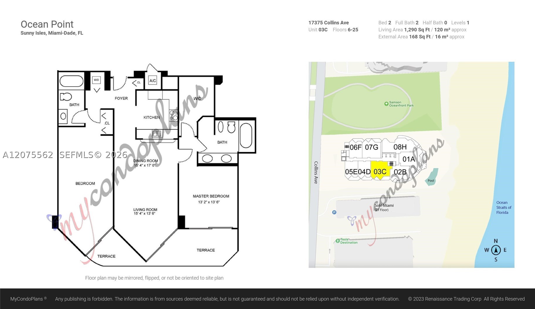 17375 Collins Ave #2003 Sunny Isles Beach, FL 33160