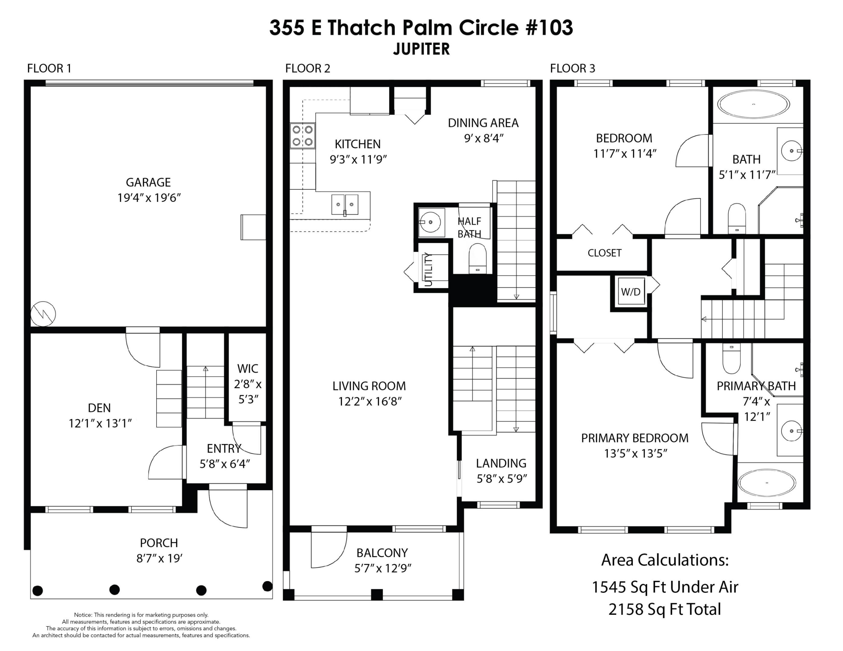 355 E Thatch Palm #103 Jupiter, FL 33458