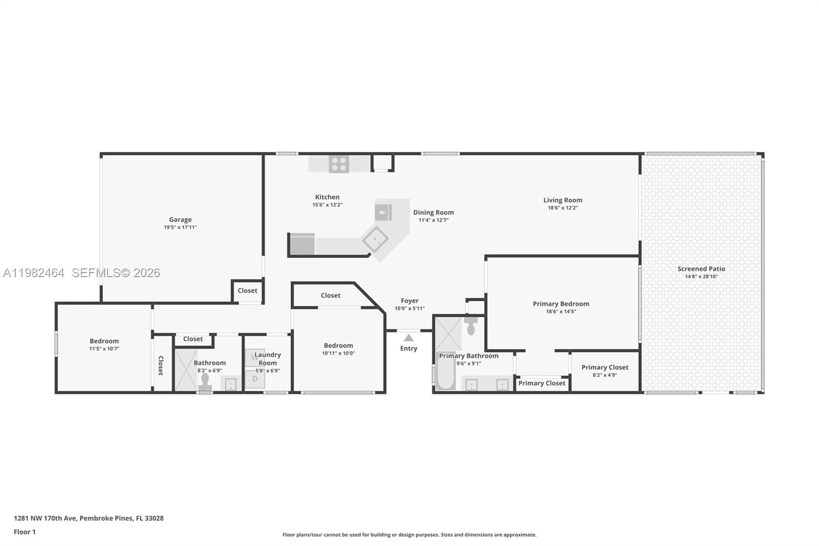 1281 NW 170th Ave Pembroke Pines, FL 33028