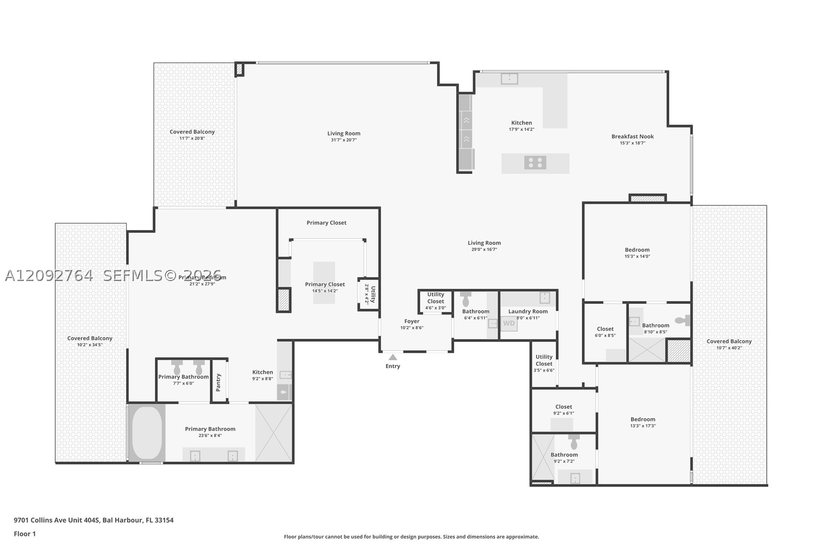 9701 Collins Ave #2601 Bal Harbour, FL 33154