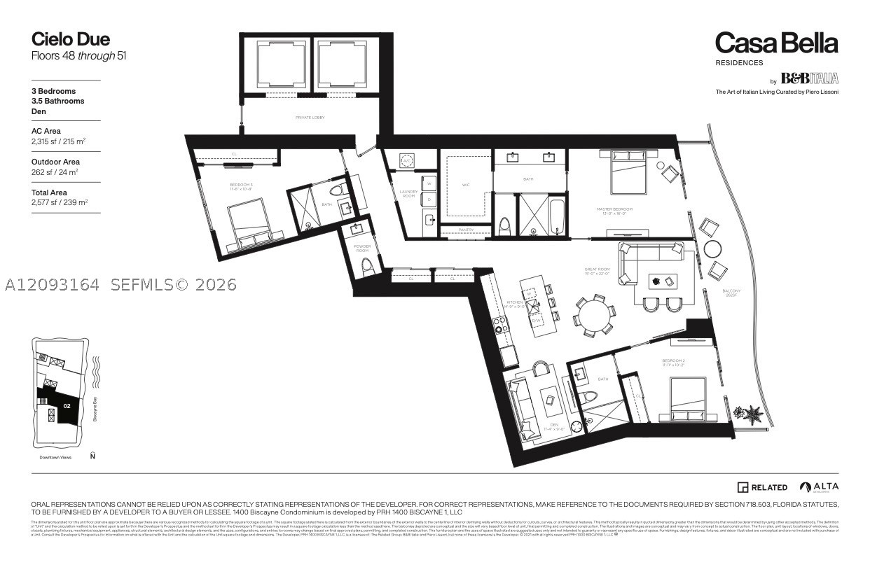 1400 Biscayne Blvd #PH-5302 Miami, FL 33132