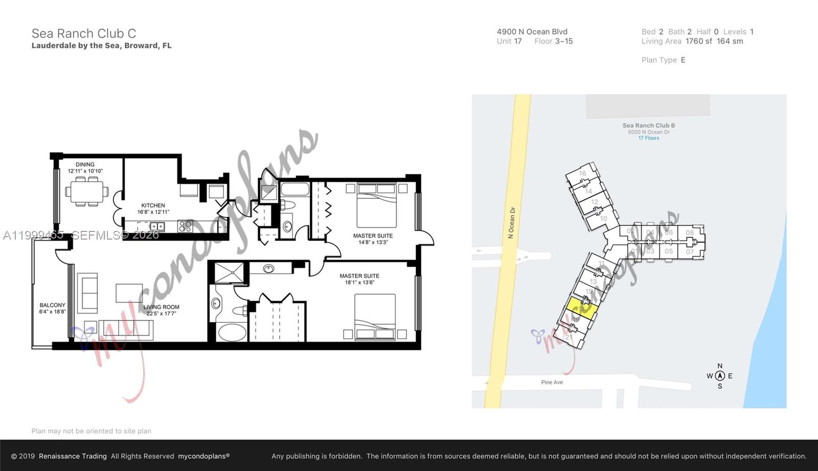 4900 N Ocean Blvd #1217 Lauderdale By The Sea, FL 33308