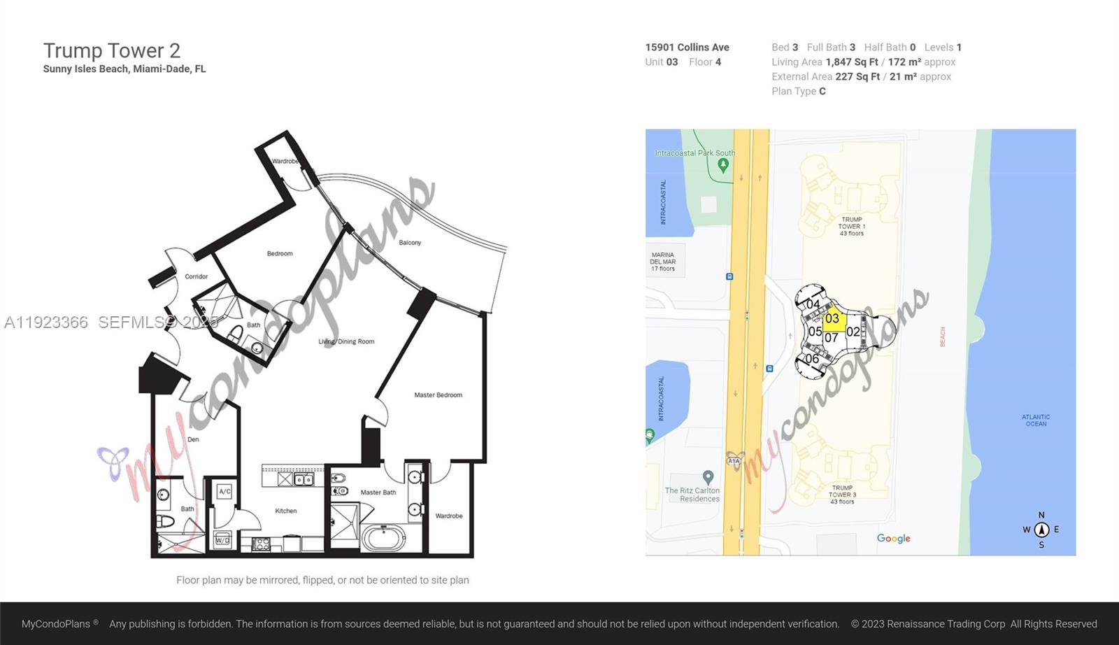 15901 Collins Ave #403 Sunny Isles Beach, FL 33160